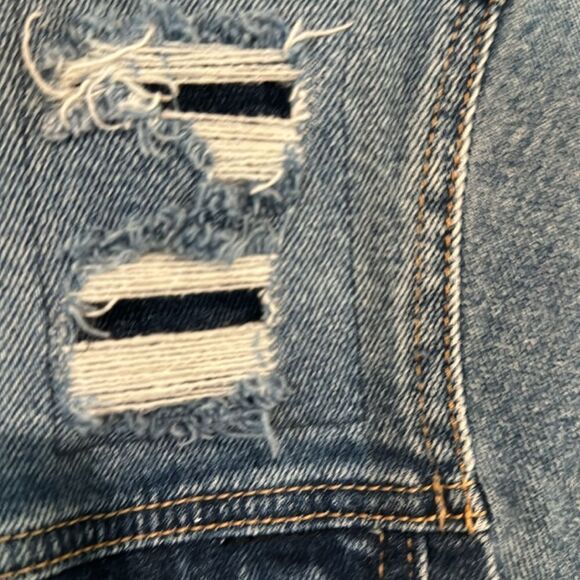 Hollister Jean jacket distressed EUC size Small - Picture 6 of 12